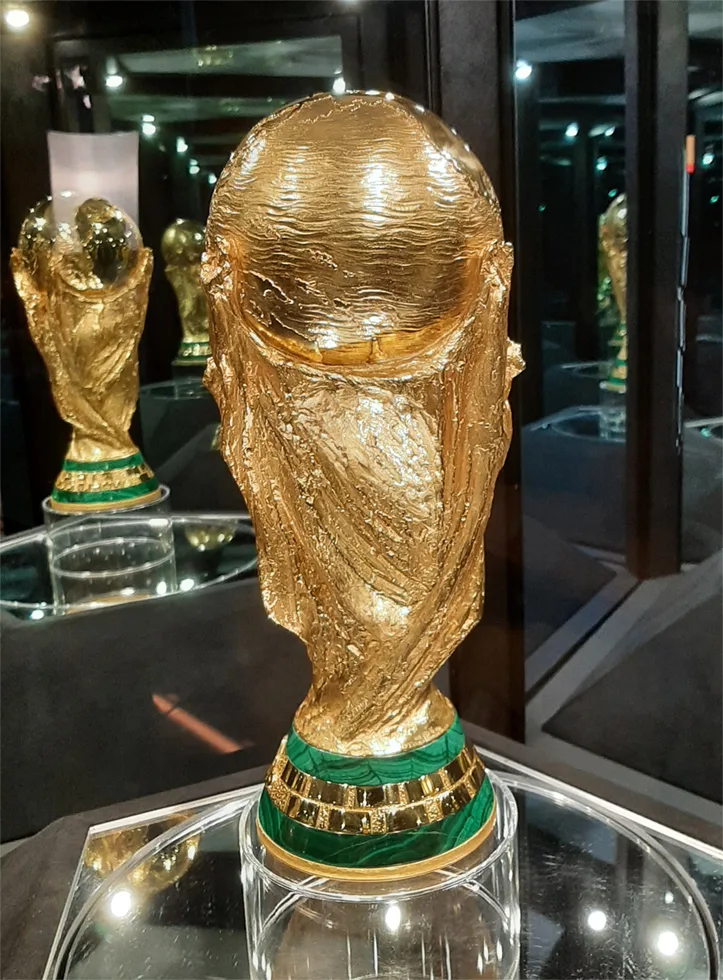 Trofeo de la Copa del Mundo de la FIFA en exhibición