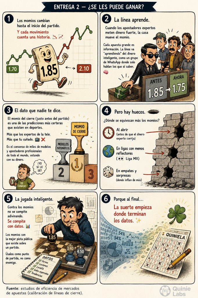 Infografía: se compite con datos frente a los momios, no adivinando