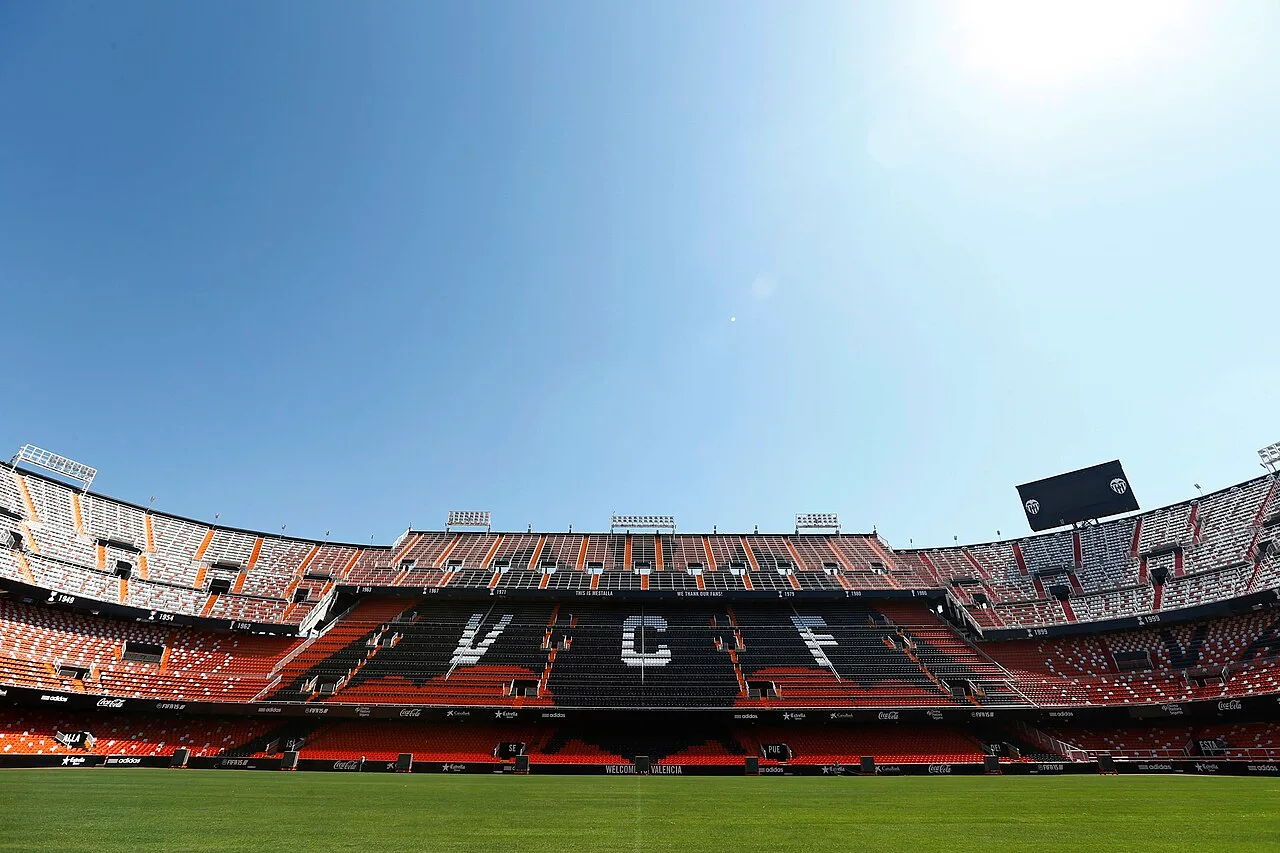 Estadio de Mestalla en Valencia